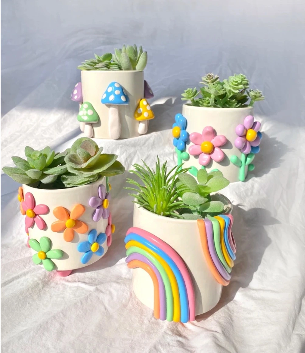 Custom Planter Succulent Flower Indoor Vase Cactus Boho Ornament Plant Pots